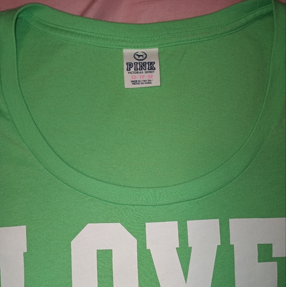 Victoria's Secret pink green top XS - Picture 2 of 3